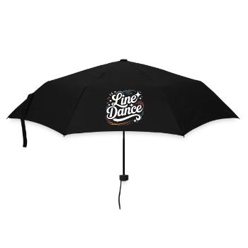 Line Dance mein Hobby - meine Passion - mein Ding - Regenschirm (klein) - Schwarz - Vorne
