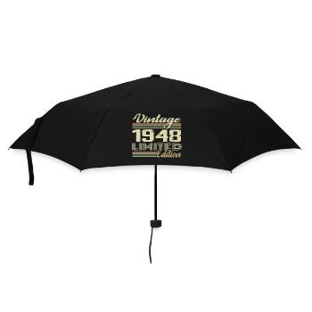 Anniversaire 76 Ans Millésime 1948 Cadeau 1948 - Parapluie standard - noir - Devant