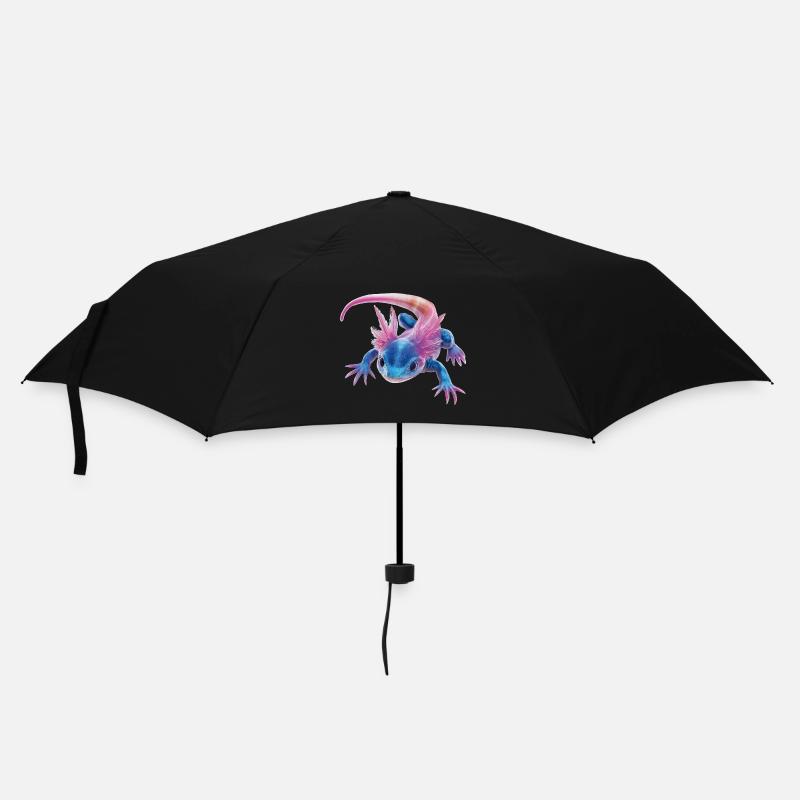 Axolotl - Regenschirm (klein) - Schwarz