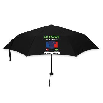 T shirt foot le foot m'appelle cadeau football - Parapluie standard - noir - Devant