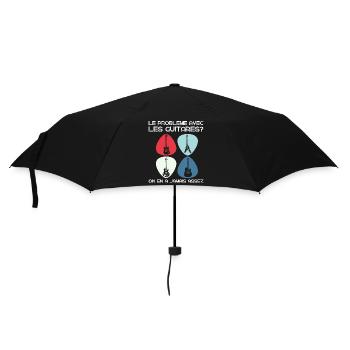 Guitariste humour guitare cadeau homme femme - Parapluie standard - noir - Devant