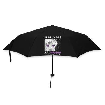 Je peux pas j' ai manga otaku Japon animé cadeau - Parapluie standard - noir - Devant