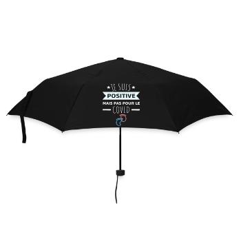 Annonce grossesse humour je suis positive cadeau - Parapluie standard - noir - Devant