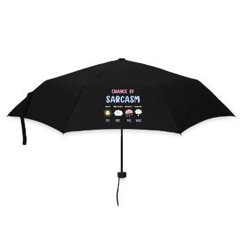 Drôle De Chance De Sarcasme Prévisions Météo Sarcastique - Parapluie standard - noir - Devant