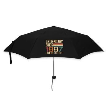 Original 1997 Jahrgang 1997 Geburtstagsgeschenk - Regenschirm (klein) - Schwarz - Vorne