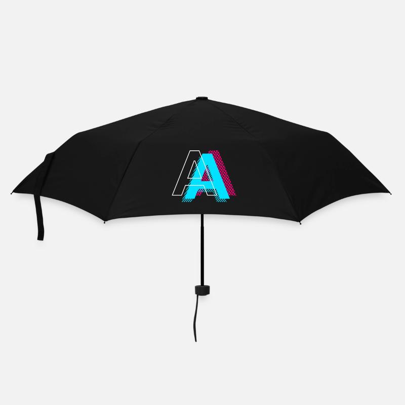 Pop Art Buchstabe A Geschenk - Regenschirm (klein) - Schwarz