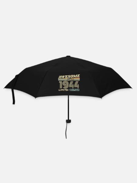 Vintage 1944 Rétro - Cadeau D’anniversaire 1944 - Parapluie standard - noir