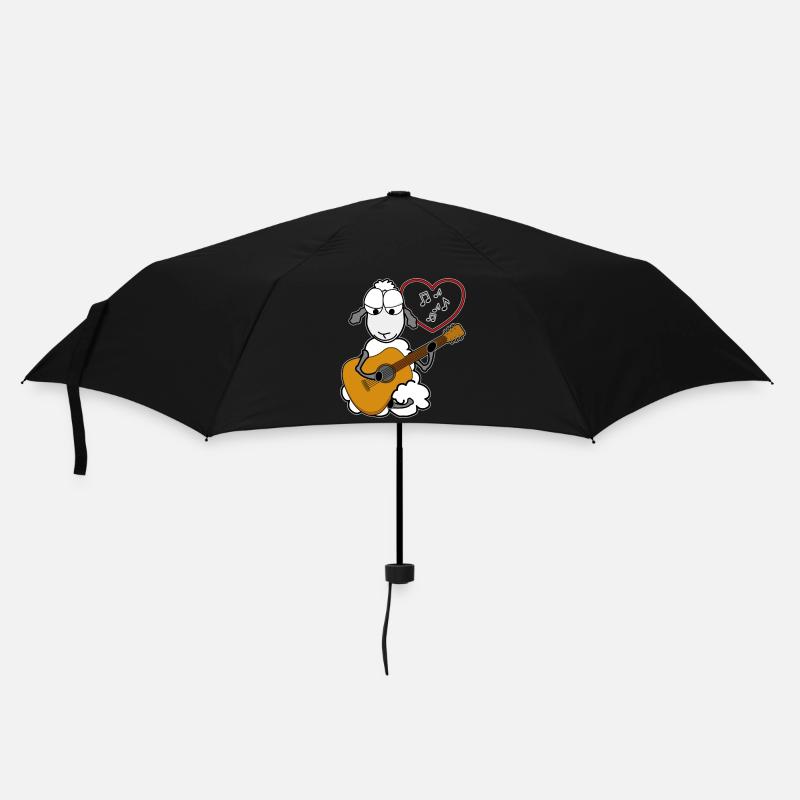 Akustische Gitarre spielen - Regenschirm (klein) - Schwarz