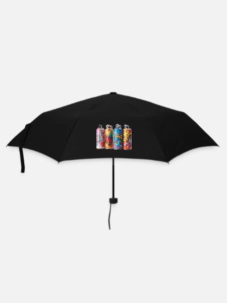BOMBE PEINTURE GRAFFITI STREET ART - Parapluie standard - noir