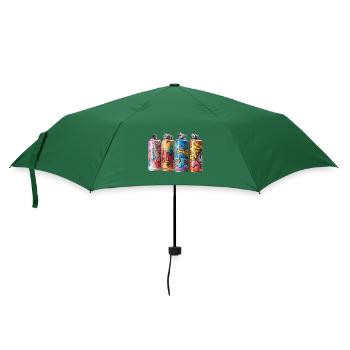 SPRAY PAINT GRAFFITI STREET ART - Umbrella (small) - bottlegreen - Front