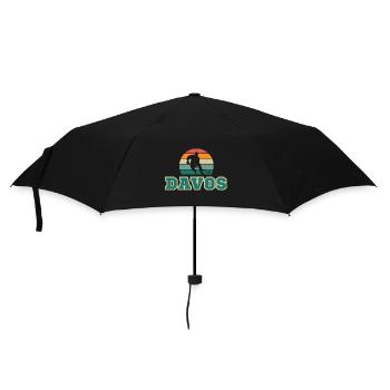 Davos, ma ville ! - Parapluie standard - noir - Devant