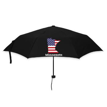 US Minnesota Kartendesign für stolze Minnesotaner - Regenschirm (klein) - Schwarz - Vorne