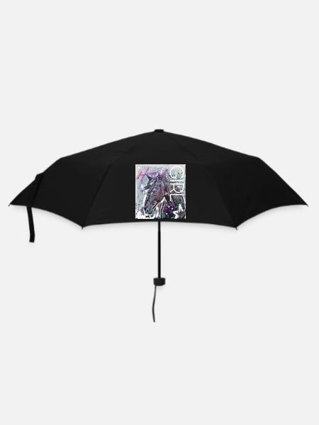 Hey Girl Tête de cheval - Parapluie standard - noir