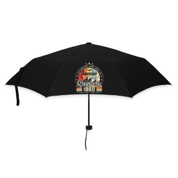 Janvier 1960 Vintage Rétro Anniversaire 1960 - Parapluie standard - noir - Devant