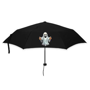 Gespenst Halloween - Regenschirm (klein) - Schwarz - Vorne