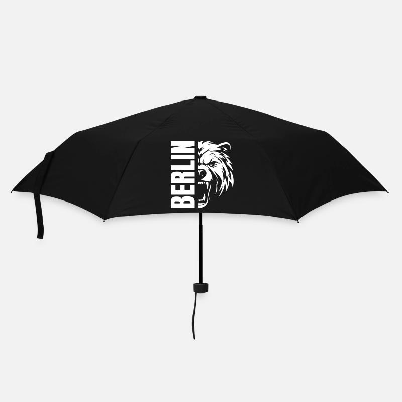 Berlin Merch - Regenschirm (klein) - Schwarz