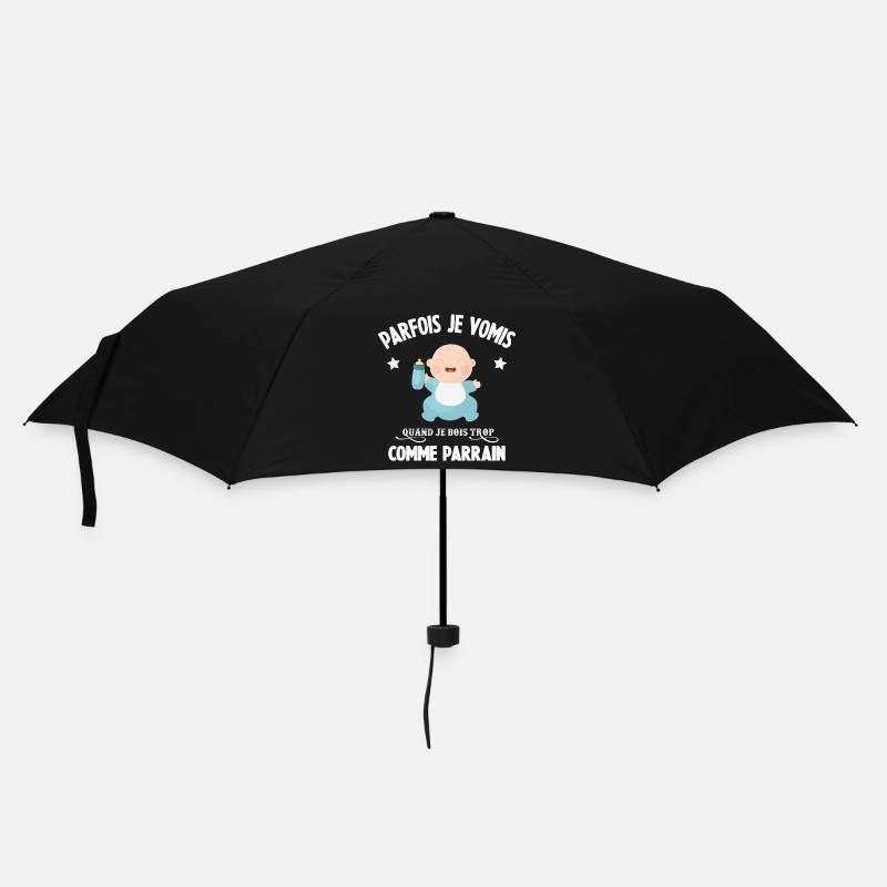 Parfois je vomis comme parrain quand je bois trop - Parapluie standard - noir