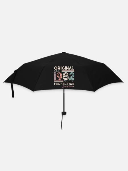 Original 1982 Vintage Vintage Birthday Retro - Umbrella (small) - black