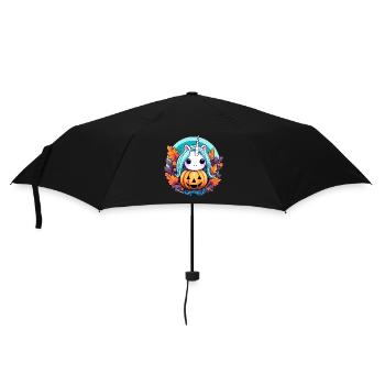 Unicorn and pumpkin - Umbrella (small) - black - Front