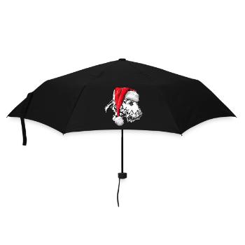Santa Airedale Terrier Christmas Dogs Wilsigns - Umbrella (small) - black - Front