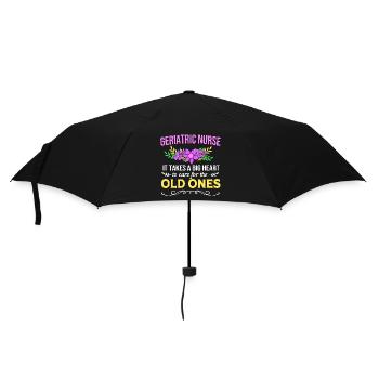 Altenheim Altenpflegerin Krankenschwester - Regenschirm (klein) - Schwarz - Vorne
