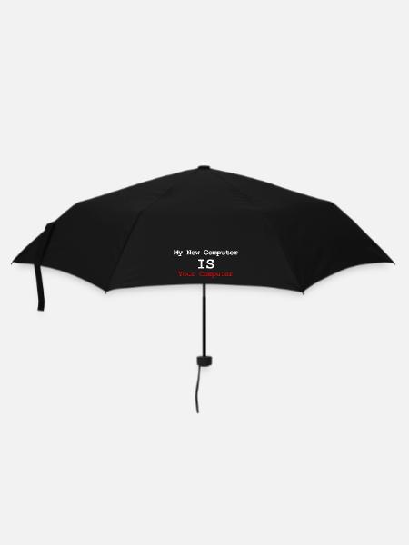 My new computer is your computer - Umbrella (small) - black