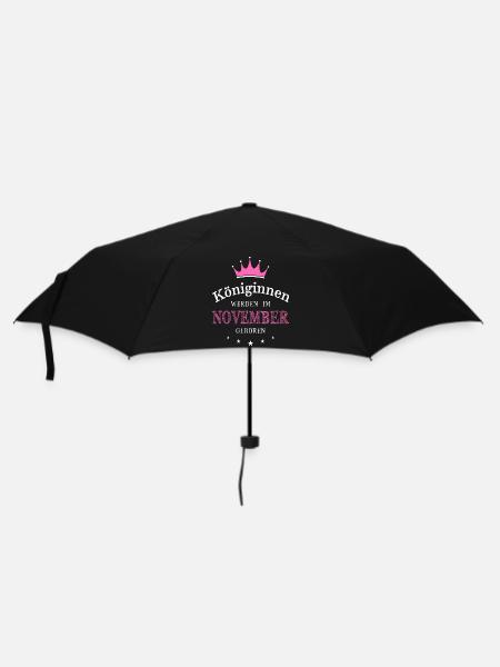 Reines nées en Novembre Anniversaire Naissance - Parapluie standard - noir
