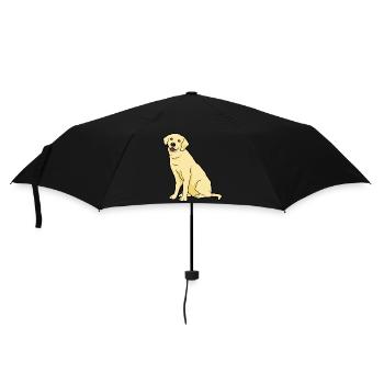 Golden Labrador Dogs & Puppys - Umbrella (small) - black - Front