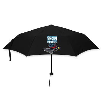 Pistenraupe Bully - Regenschirm (klein) - Schwarz - Vorne
