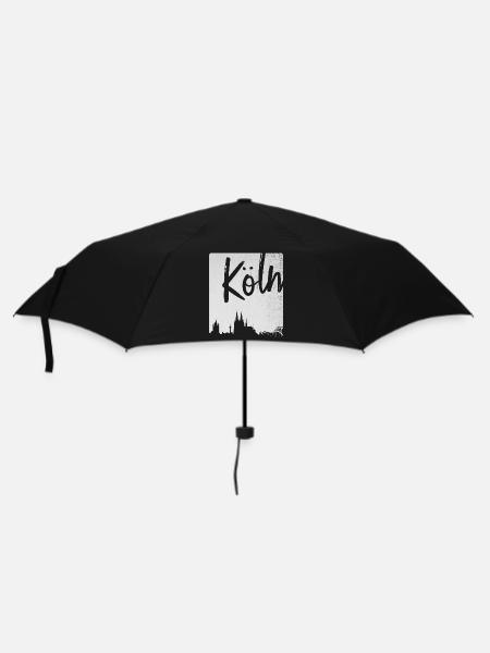 Köln - Regenschirm (klein) - Schwarz