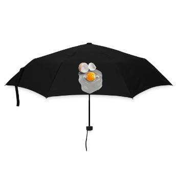 Eierbild im Grau-Abstrakt - Regenschirm (klein) - Schwarz - Vorne