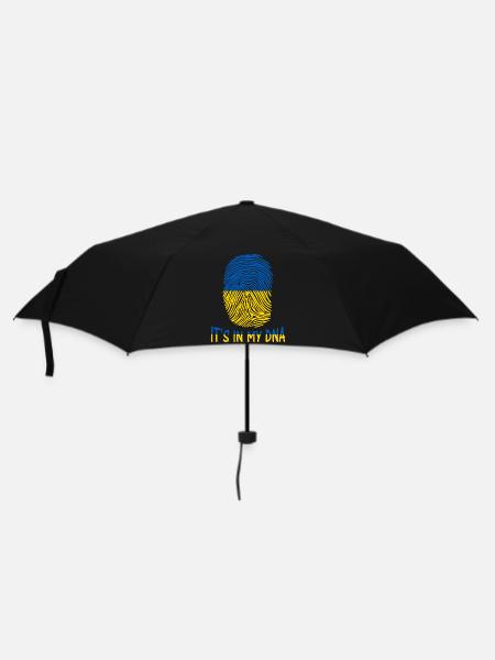 Flagge der Ukraine ist es in meiner DNA-Geschenk-Idee - Regenschirm (klein) - Schwarz