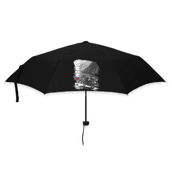 Norwegen - Motorrad - Regenschirm (klein) - Schwarz - Vorne