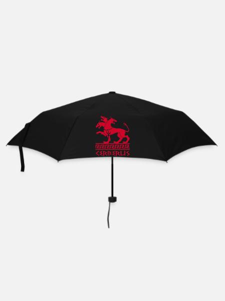 Chien cerbère rouge - Parapluie standard - noir