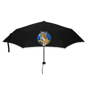 Luchs Wildkatze Freiheit - Regenschirm (klein) - Schwarz - Vorne