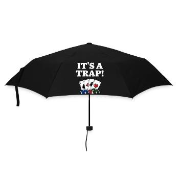 It's a Gambler Poker Gambling Poker Player - Umbrella (small) - black - Front