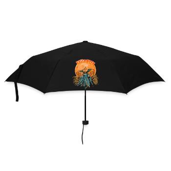 Halloween Pumpkin Horror - Umbrella (small) - black - Front