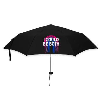 I Could Be Both Bisexual LGBTQ Bi Pride Pansexual - Regenschirm (klein) - Schwarz - Vorne
