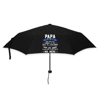 Papa tu ne m'as peut être pas donné la vie cadeau - Parapluie standard - noir - Devant