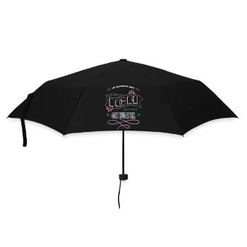 geburtstag hundeliebhaber hunderasse humor - Regenschirm (klein) - Schwarz - Vorne