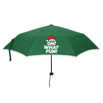 Oh quel plaisir, Noël - Parapluie standard - vert bouteille - Devant