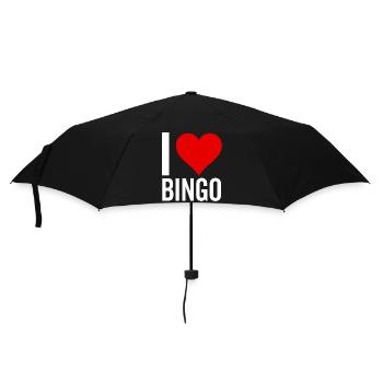 I Love Bingo - Umbrella (small) - black - Front