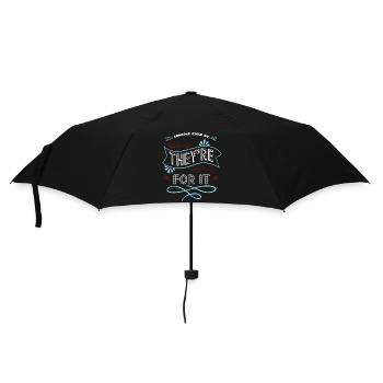 gift glitch hacker joke and free wifi present idea - Regenschirm (klein) - Schwarz - Vorne