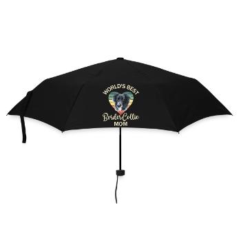 Hund Border Collie - Regenschirm (klein) - Schwarz - Vorne