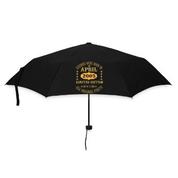 Avril né 2005 Anniversaire des légendes - Parapluie standard - noir - Devant