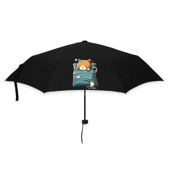 Kawaii Cat Sleep Gift - Umbrella (small) - black - Front