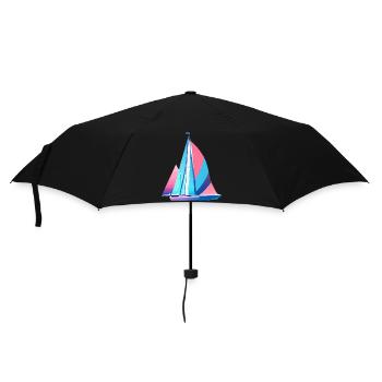 Segeln Segelsport Segelboot Segelschiff Segler - Regenschirm (klein) - Schwarz - Vorne
