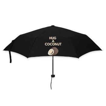 HUG A COCONUT - Umbrella (small) - black - Front