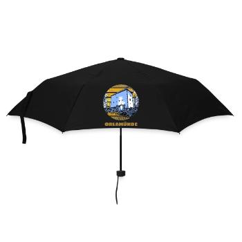 Ostthüringen Merch - Kemenate Orlamünde - Regenschirm (klein) - Schwarz - Vorne
