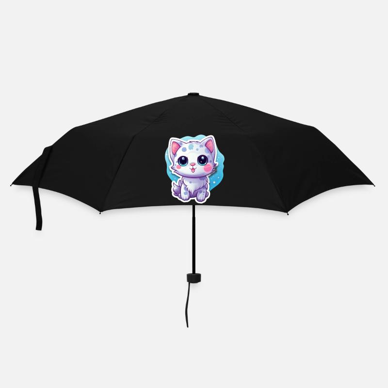 "Space Kitty: Floatastic & Adorable!" - Regenschirm (klein) - Schwarz